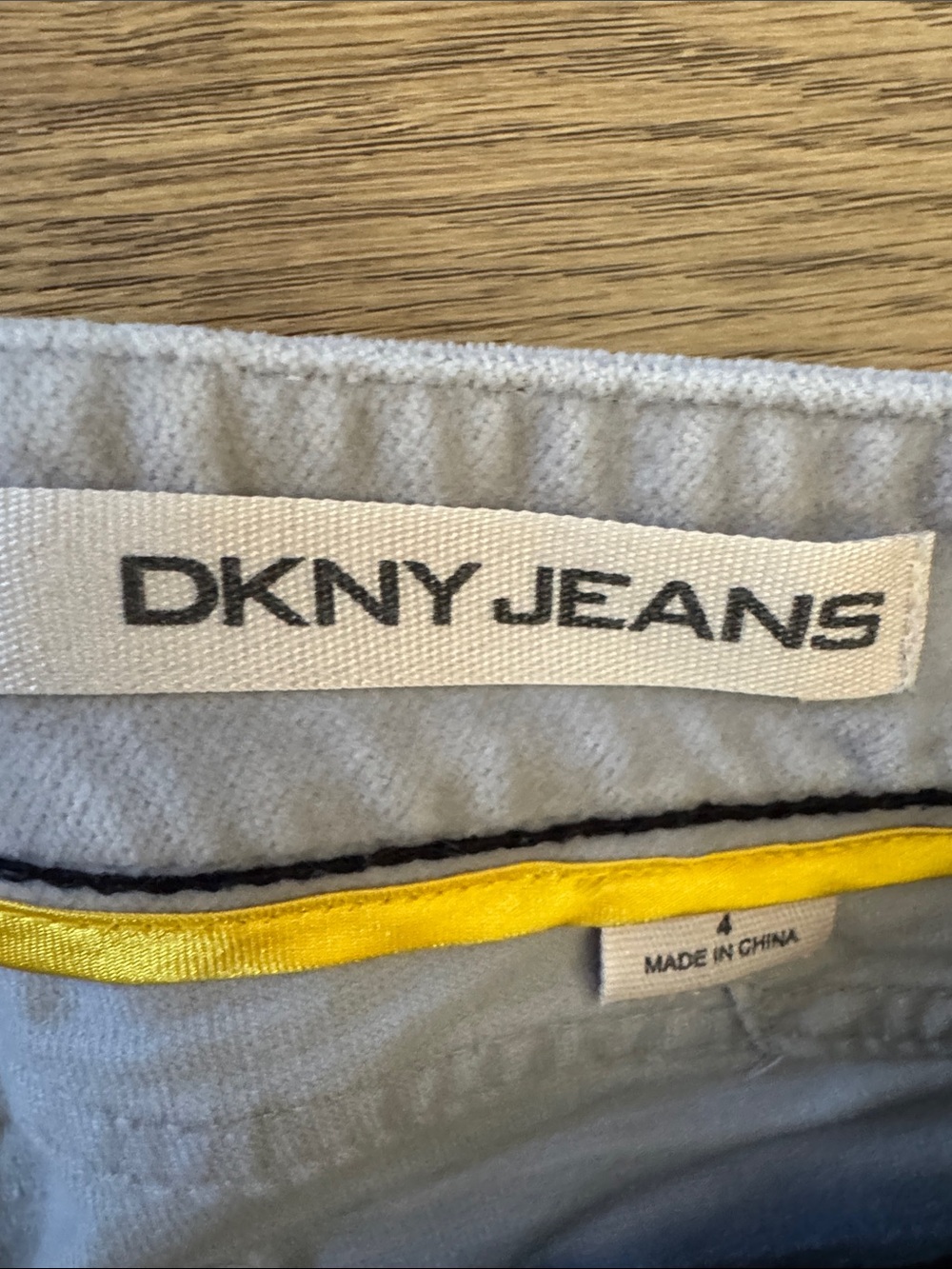 DKNY Set of 2 Black Corduroy and Grey Velour skinny long pants - Picture 6 of 6